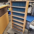 Wood Floor Standing Postal Mail Sorter with 77 Slots